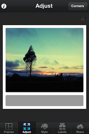 Photo Adjust Screen Photo Adjust Screen