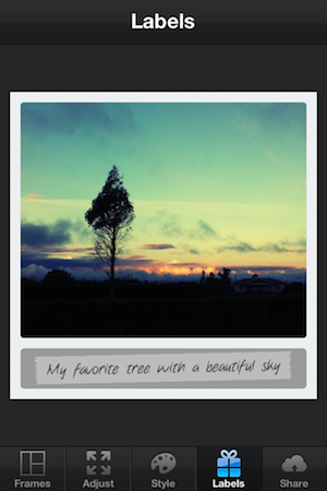 Label Screen Label Screen