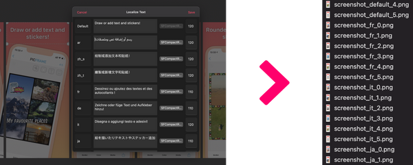 How to create localized App Store and Google Play screenshots
